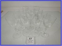 12-7" TALL CRYSTAL GLASSES