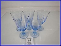 5- BLUE RIBBED GLASSES