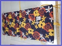DOUBLE SIDED CHAIR CUSHION-43"-YELLOW AND FLORAL