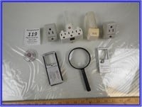 NIGHT LIGHTS-OUTLET EXTENDERS-MAGNIFYING GLASSES