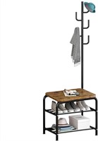 Oscrobie Coat Rack Shoe Bench