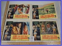 *4-VINTAGE MOVIE POSTERS "A BOY 10 FEET TALL"