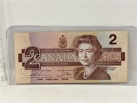 Note- 1986 Canada 2 Dollars