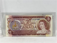 Note- 1974 Canada 2 dollars