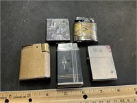 5 collectible lighters lot