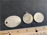 Armco tokens and ID tag
