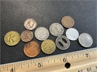 Misc. small tokens and coinage