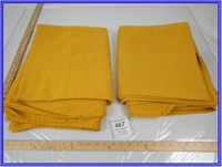 2 LARGE PIECES OF ORANGE FABRIC