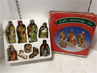 9 Pce nativity set