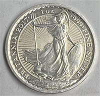 Brittannia 2017 One Ounce 999 Fine Silver Coin!