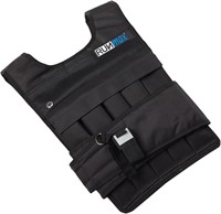RUNmax Weighted Vest 60LBS W/ SHOULDER PADS Black