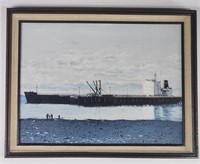 21.5" x 27.5" Ship Painting,  No Shipping