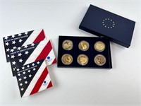American Mint 24k Gold Plated Collectible Coins