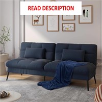 COMHOMA Futon Sofa Bed  68in BLACK