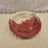 Signed Jeff Chang Hawaii Hand Crafted Pottery Bowl