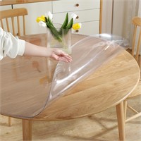 LovePads Clear Round Table Protector 60 Inch