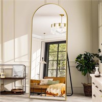 GLSLAND Arched Mirror 26x71in - GOLD Full Body