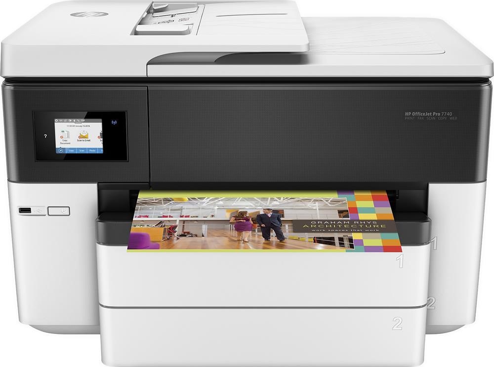 HP OfficeJet Pro All-In-One Inkjet Printer - White