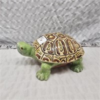 Fitz & Floyd Ceramic Turtle Trinket Box