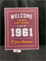 Lincoln Highschool Class of 1961 Reunion Poster