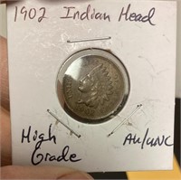 1902 Indian Head cent --high-grade
