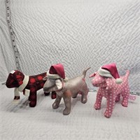 PINK Victorias Secret Christmas Theme Plush Dogs