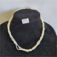 Vintage Freshwater Pearl 20" 3 Strand Necklace