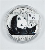 2011  10 Yuan  Panda  1 oz silver