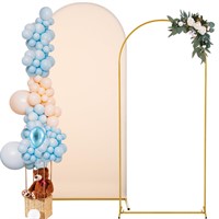Gisafai 2 Pcs Metal Arch Backdrop Stand and Arch B