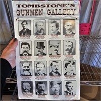 Vintage 1994 Tombstones Gunmen Gallery Poster