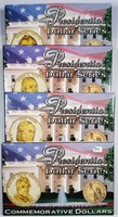 4 different  2009 P-D-S Presidential Dollar sets