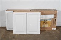 36" White Wall Cabinets- 3 Total