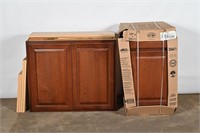 36" Brown Wall Cabinets- 2 Total
