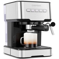 Chefman 6-in-1 Espresso Machine with Steamer, One-