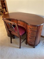 Kidney Style Desk and Chair