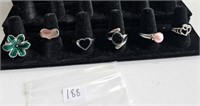 Stainless Rings- Hearts, Faux Pearl, More