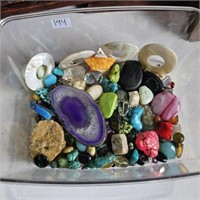 Natural Stone Beads-Turquoise, Geode Sliver, Etc