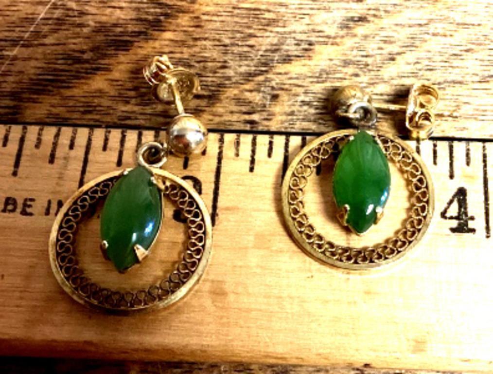 Pair of gold filled earrings
