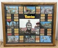 (G) Framed Collage Of Riverview Amusement Park