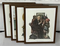 (I) Framed Norman Rockwell Prints Includes