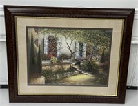 (L) Framed Print Of Landscaped Exterior By Joe