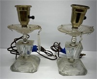 (L) Vintage Crystal Lamps. Bidding 2x The Money.
