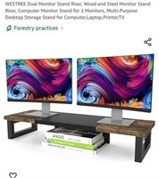 MSRP $32 Dual Monitor Stand Risers