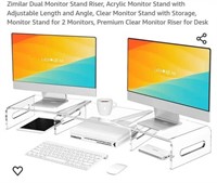 MSRP $34 Acrylic Monitor Stand Risers