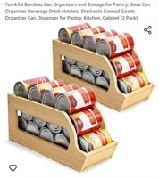 MSRP $40 Bamboo Can Organizers