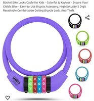 MSRP $18 Purple Bike Lock for Kids