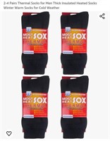 MSRP $15 4 Pack Thermal Socks