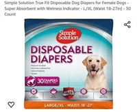 MSRP $12 30Ct Dog Diapers