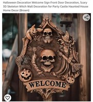 MSRP $26 3D Skull Welcome Sign