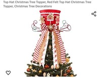 MSRP $30 Christmas Hat Tree Topper